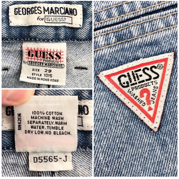 VTG Guess Georges Marciano Jeans 90s Ankle Zip Tapered Leg Style 1015 Size 29 - Picture 11 of 16